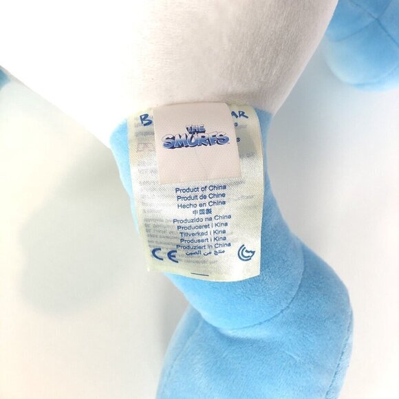 Build A Bear Smurfette Smurf Girl Plush Toy Stuffed Animal Blue White 18" Tall - Picture 6 of 7